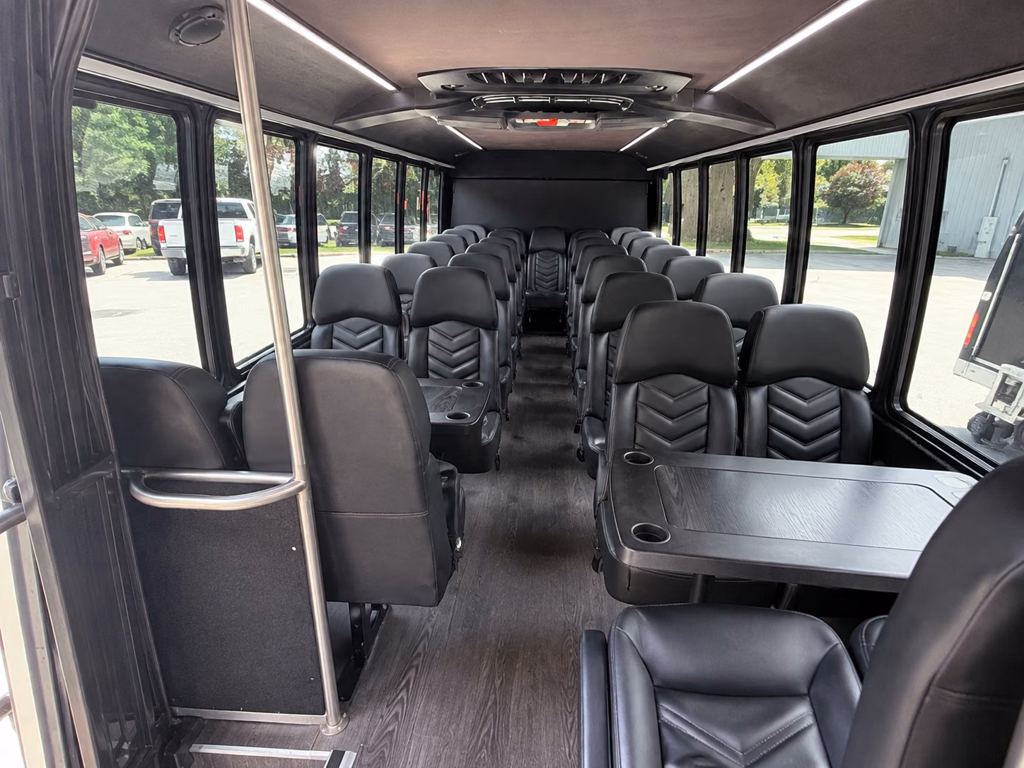 malden 15 passenger minibus inside