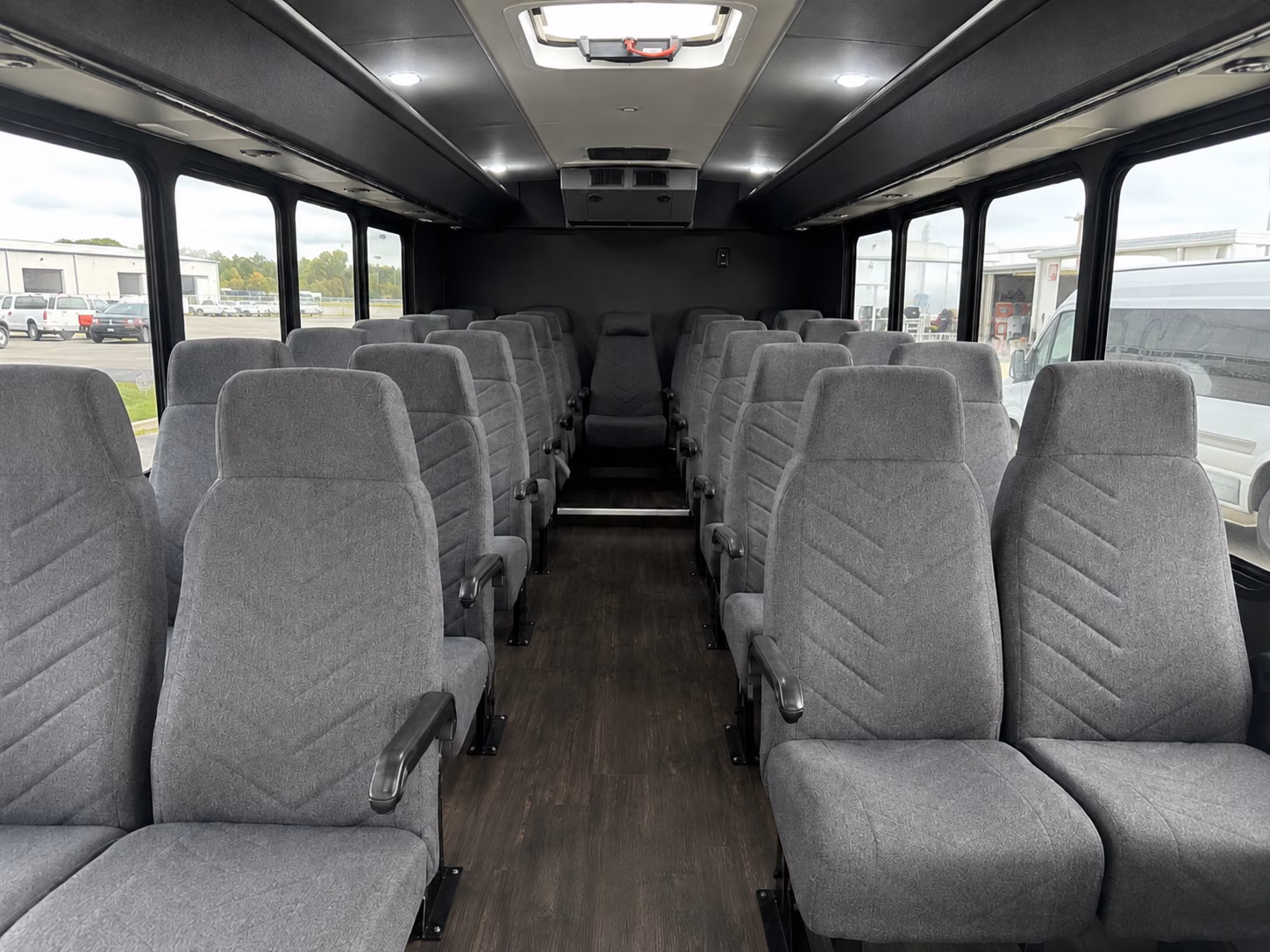 malden 15 passenger minibus interior