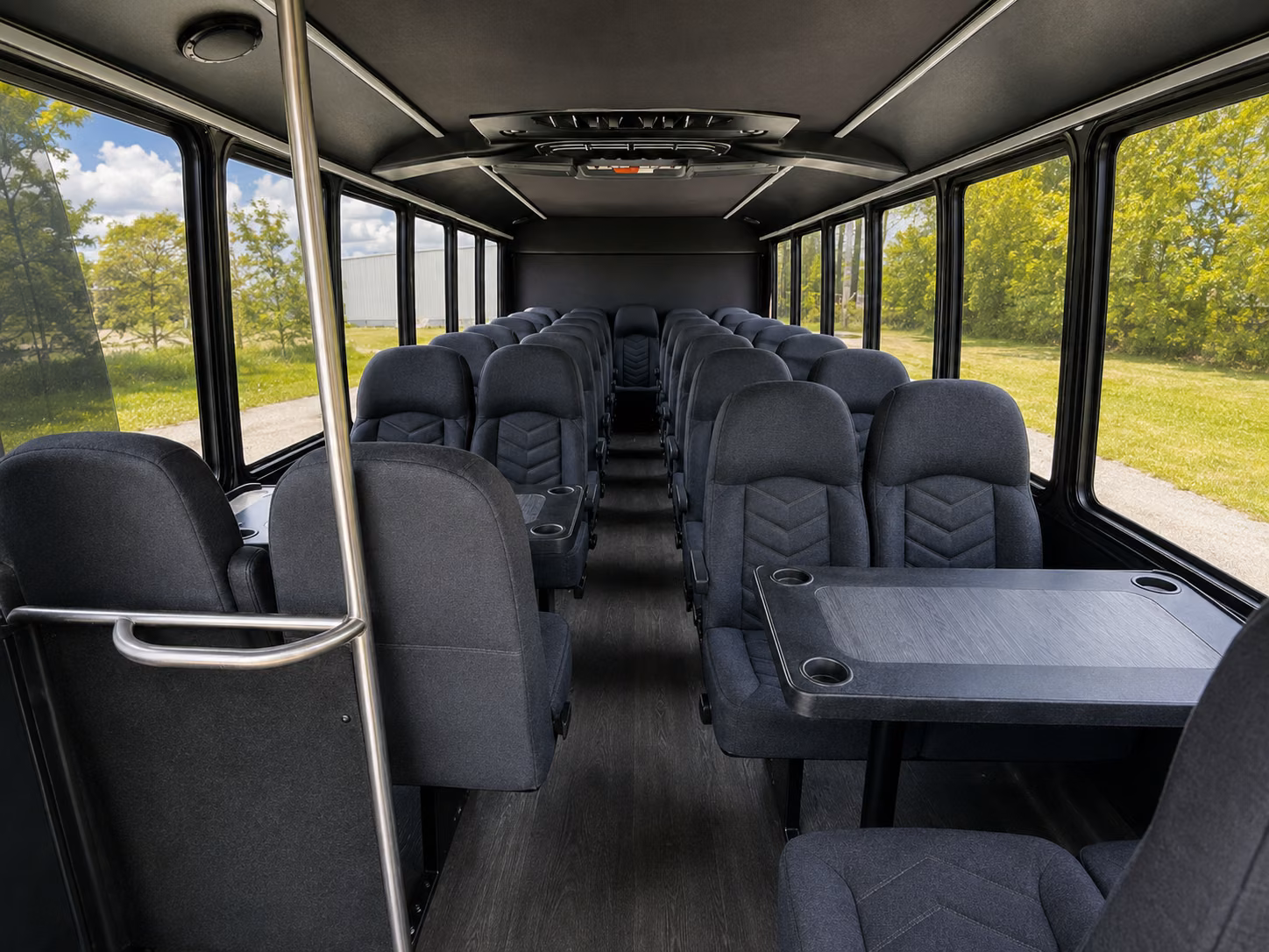 malden 20 passenger minibus inside