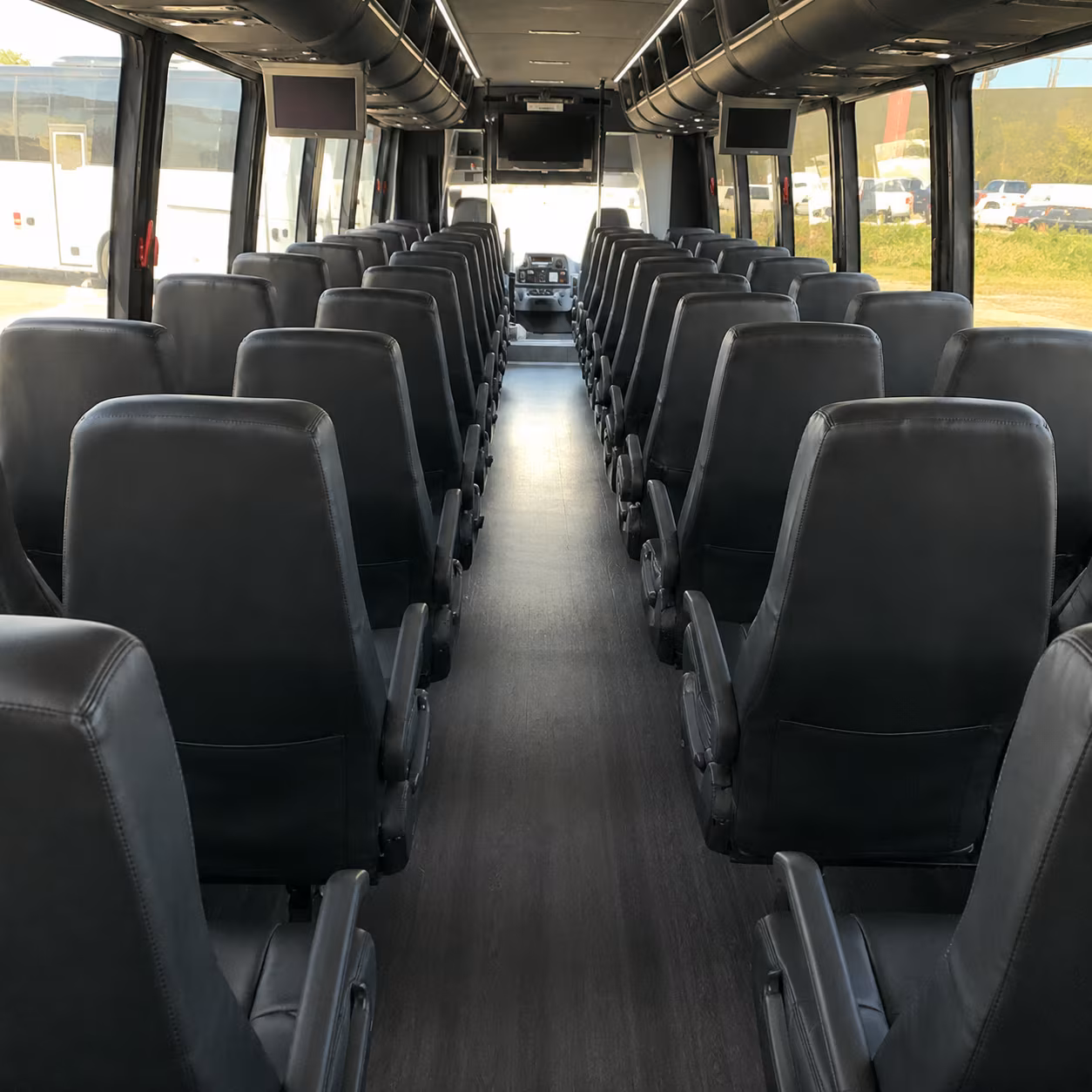 malden 28 passenger minibus inside