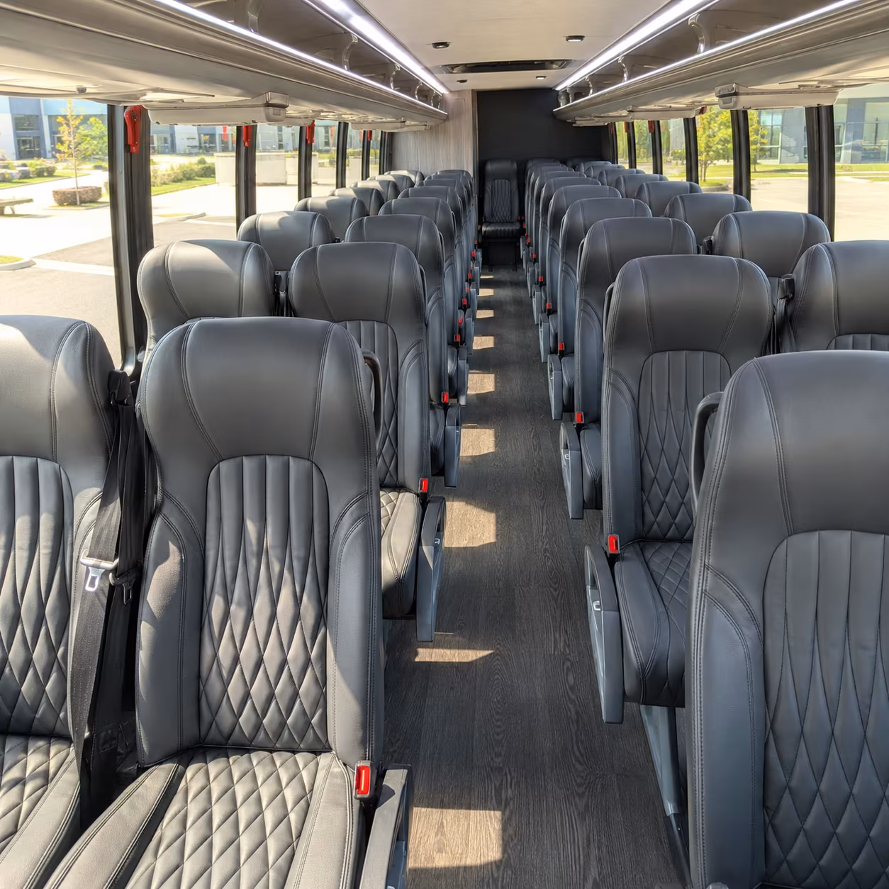 malden 28 passenger minibus interior