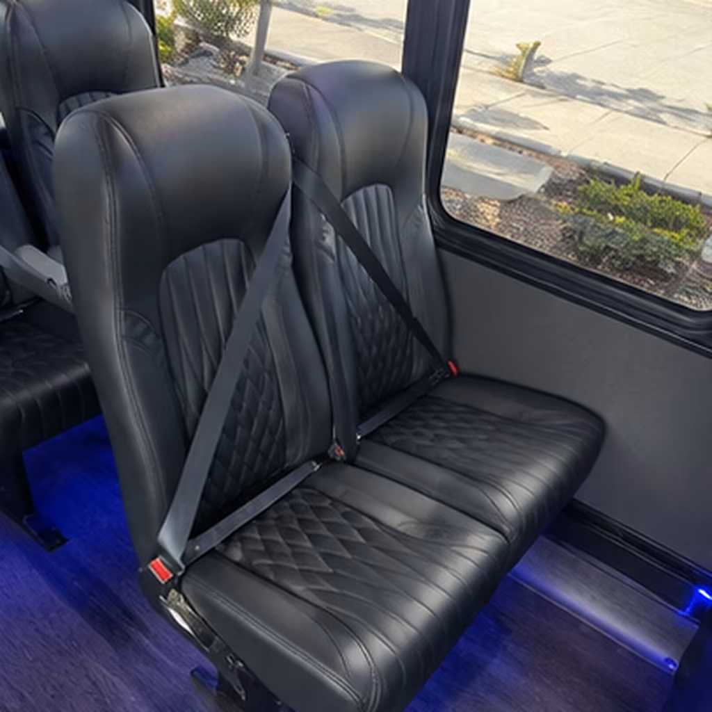 malden 30 passenger minibus interior