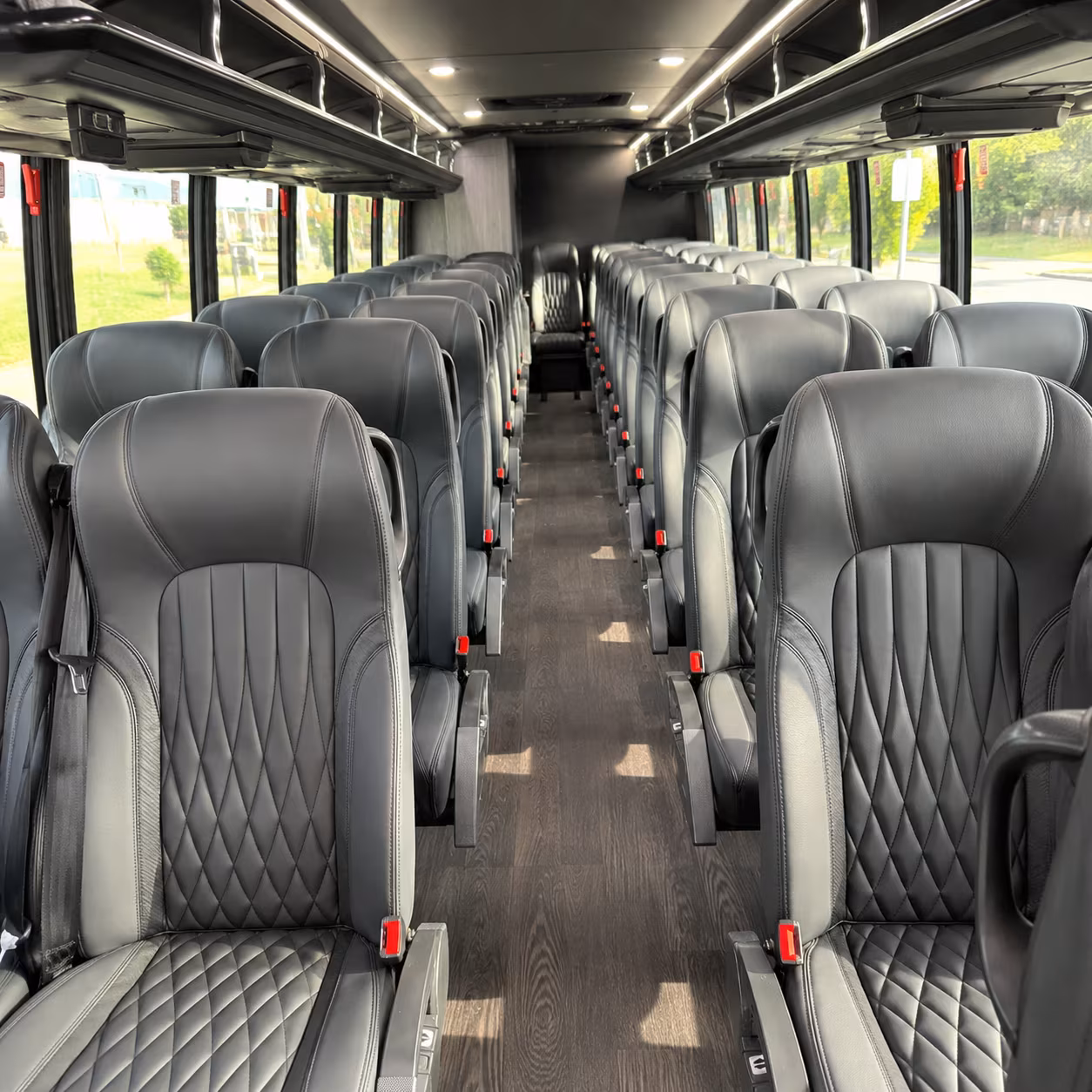 malden 35 passenger minibus inside