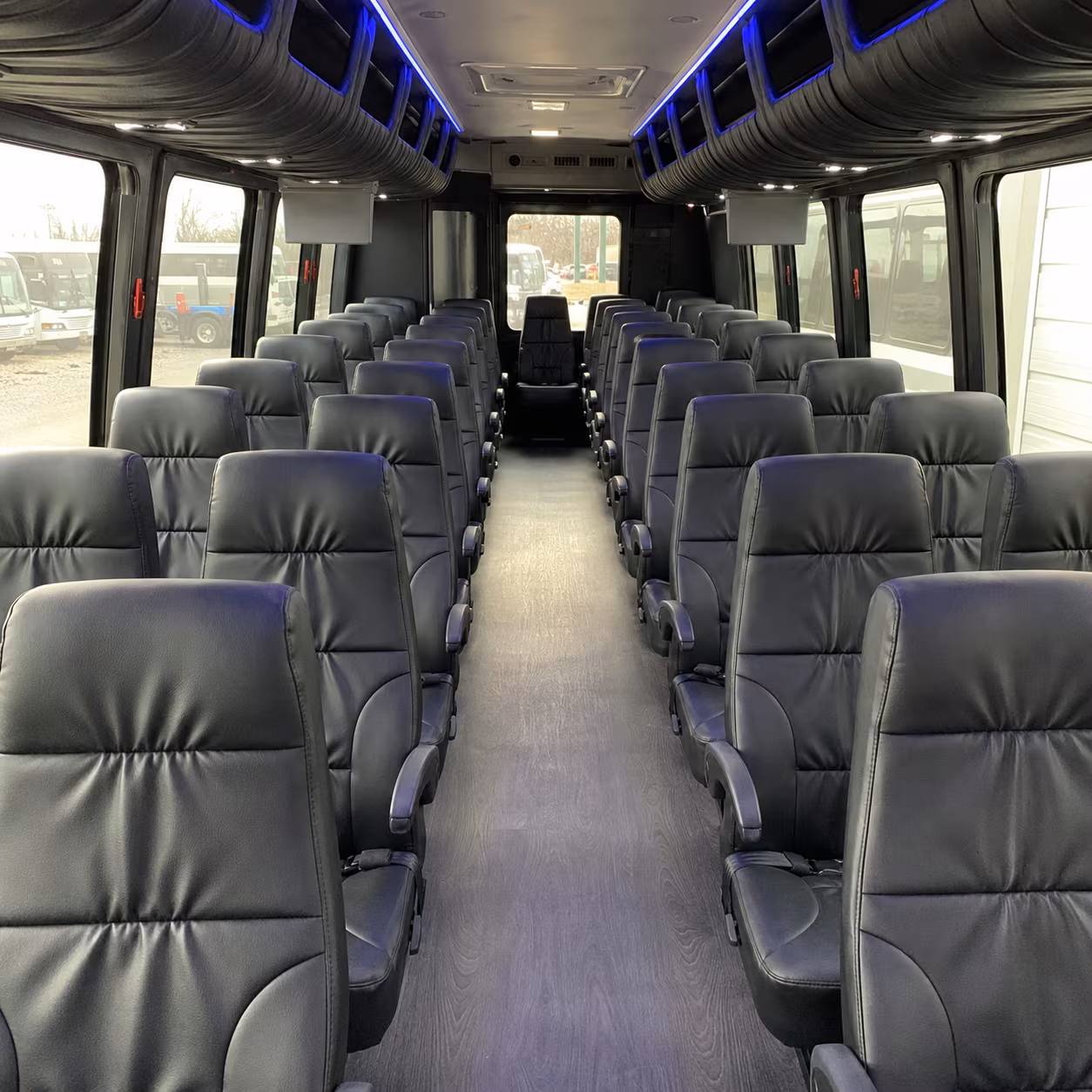 malden 35 passenger minibus interior