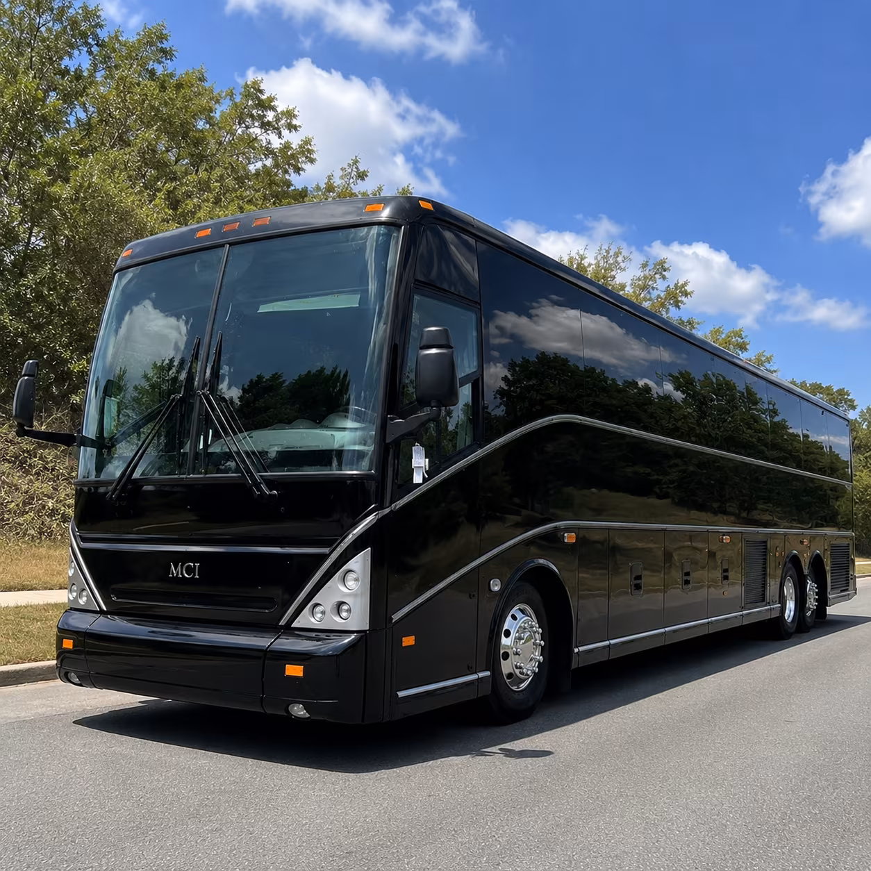 malden 56 passenger charter bus