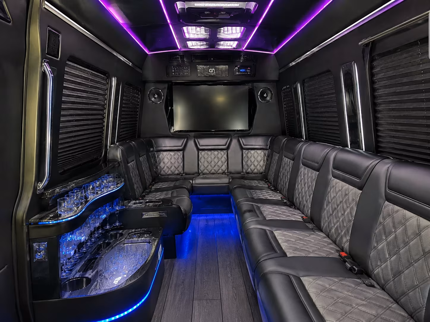 malden sprinter limousine inside